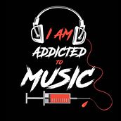 Addicted to Music. Un progetto di Design di loghi di Edgardo Macias Santos - 05.04.2021
