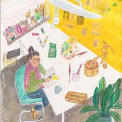Selfportrait . Traditional illustration project by Janneke Pluim - 04.05.2021