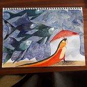 My project in Watercolor Illustration with Japanese Influence course. Un progetto di Disegno, Illustrazione tradizionale e Pittura ad acquerello di cydaria - 05.04.2021