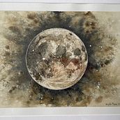 Luna lunera  Ein Projekt aus dem Bereich Aquarellmalerei von Angela Reyes Perea - 05.04.2021