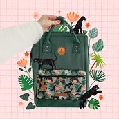 Cabaïa - Pochette jungle. Pattern Design, Traditional illustration, Botanical Illustration, and Digital Illustration project by Laura Lhuillier - 01.01.2021