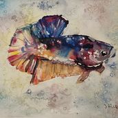 My project in Experimental Watercolor Techniques for Beginners course. Watercolor Painting project by Julia Zi - 04.05.2021