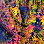 Pouring de colores básicos. Projekt z dziedziny Malarstwo użytkownika Geraldine Hench - 05.04.2021