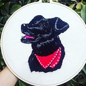 Perrito Protestas. Un projet de Broderie de Marcela Cubillos Hevia - 05.04.2021