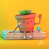 Macetita - Prueba. 3D project by Natalia Ferreira - 04.06.2021