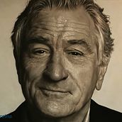 Retrato de Robert de Niro. Un progetto di Belle arti, Disegno di ritratti, Disegno realistico e Pittura di Adrián Durá Reina - 03.04.2021