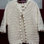 Mi Proyecto del curso:  Top-down: prendas a crochet de una sola pieza. Crochet project by Monika Vazquez Salegi - 04.08.2021