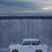 Trabant near the Wall. Photograph project by petru_cucu - 04.11.2021