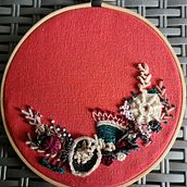 Mi Proyecto del curso: Técnicas avanzadas de bordado: puntadas y composiciones con volumen. Embroider project by Maria Llecha - 04.06.2021