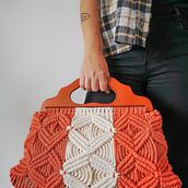Mi Proyecto del curso: Diseño y elaboración de bolsos en macramé . % Joana Pinóia tarafından hazırlanan Makrome projesi - 04.01.2021