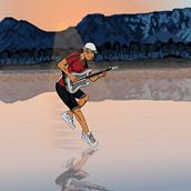 Guitarist. Digital Illustration project by Dino Gilbert - 02.26.2021
