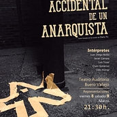 Muerte accidental de un anarquista. Een project van Posterontwerp y Redactioneel ontwerp van Jorge Carballal Carnero - 18.03.2019
