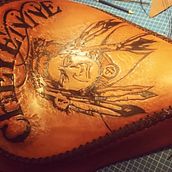 leather harley saddle. Accessor, and Design project by Cyril Sormani - 04.06.2021