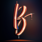 Il mio progetto del corso:  Lettering digitale su Photoshop con riflessi e colori vivaci. Graphic Design project by Teresa Berra - 04.06.2021