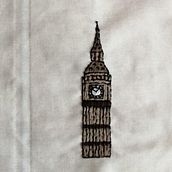 Viajando por el mundo. Mi Proyecto del curso: Upcycling con bordado. Embroider project by Maria - 04.06.2021