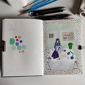 Mon projet du cours : Carnet de croquis pour explorer votre style de dessin. Gouache Painting project by Nathalie Lange - 04.06.2021