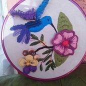 Mi Proyecto del curso: Introducción al bordado tridimensional. Embroider project by Vanessa Bustos Del Pino - 04.06.2021