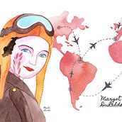 Mujeres Históricas Chilenas. Watercolor Painting project by Paulina Jara - 12.30.2019