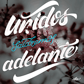 Lettering unidos . Graphic Design, and Digital Lettering project by Mario Hernández - 04.06.2021