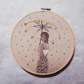 Mi Proyecto del curso: Bordado en fotografías sobre tela. Photograph, Collage, Paper Craft, Printing, Embroider, DIY, and Textile Design project by fatbones - 04.07.2021