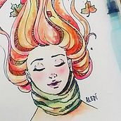 Estaciones - proyecto personal. Un proyecto de Dibujo, Dibujo artístico, Ilustración tradicional y Pintura a la acuarela de Aledí - 03.07.2017