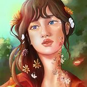 Mi Proyecto del curso: Retratos digitales de fantasía con Photoshop. Portrait Drawing project by Elena Fernández Formoso - 04.07.2021