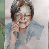 My project in Artistic Portrait with Watercolors course. Watercolor Painting project by Luisa Di Sarno - 04.07.2021