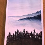 Landscape. Un progetto di Pittura ad acquerello di helenailona - 07.04.2021