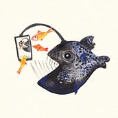 under the sea .... Traditional illustration project by Nadine Foertsch - 04.07.2021