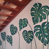 Monsteras en cuarentena. Fine Arts project by Julieta Barberis - 04.07.2021