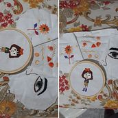 Meu projeto do curso: Técnicas de bordado em miniatura. Embroider project by Quézia Ferrazoli de Paula Carvalho - 04.08.2021