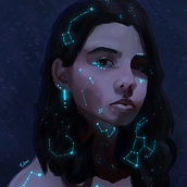 Mi Proyecto del curso: Principios de pintura digital para retratos. Painting, and Digital Painting project by Edmi - 04.22.2021