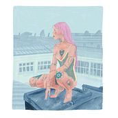Girl tattoo . Digital Illustration, and Editorial Illustration project by Alice Scomparin - 04.08.2021