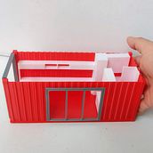 Maqueta de Container para oficina Work from Home. Een project van 3D, Architectuur, Interactief ontwerp, Interieurdecoratie y 3D-ontwerp van Marco Hernández - 08.03.2021