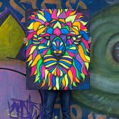 Mis animales coloridos. Traditional illustration project by Piensa Arte - 04.09.2021