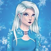 Ice_Girl. Drawing, Traditional illustration, and Digital Painting project by Alexander Jesus - 04.08.2021