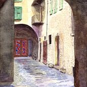 red door. Un progetto di Pittura ad acquerello di Joe Azzato - 30.04.2021