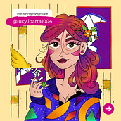 Mi primer draw this in your style. Un proyecto de Diseño gráfico, Ilustración tradicional e Ilustración digital de Lucy Ibarra - 10.01.2021
