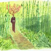 Proyecto del curso: Ilustración en acuarela con influencia japonesa. Traditional illustration, Painting, and Watercolor Painting project by Cecilia Matus - 04.09.2021