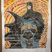 Tribute to Rafael Grampa (and Batman!). Traditional illustration project by Drew Clarke - 04.09.2021