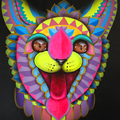 Psychedelic cat. Traditional illustration project by Piensa Arte - 04.09.2021