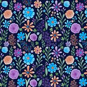 Mi Proyecto del curso: Estampados florales en acuarela con colores vibrantes. Fine Arts, Creativit, Printing, and Pattern Design project by Isabel Uribe Moya - 04.09.2021