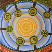 Sun-eye. Acr, and lic Painting project by Mel Koehler - 04.09.2021