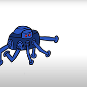 Robot Araña. 2D Animation project by issuslove - 04.09.2021