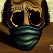 Face of The Year. Digital Illustration, Digital Painting, Traditional illustration, and Painting project by Caledon Armentano - 04.09.2021