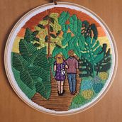 Mi Proyecto del curso: Introducción al bordado botánico. Crochet project by rocio94 - 04.17.2021