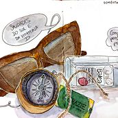 Mi Proyecto del curso: Urban Sketching: expresa tu mundo con una nueva perspectiva. Street Art, Watercolor Painting, and Sketchbook project by Jana Fry - 10.25.2020