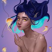 MY FANTASY PORTRAIT :). Editorial Illustration project by karime_gb28 - 04.10.2021