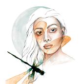 Mi Proyecto del curso: Retrato ilustrado en acuarela. Fine Arts, Portrait Drawing, and Watercolor Painting project by Alessia Iuliano - 04.10.2021