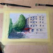 My project in Architectural Sketching with Watercolor and Ink course. Painting project by pposival - 04.10.2021